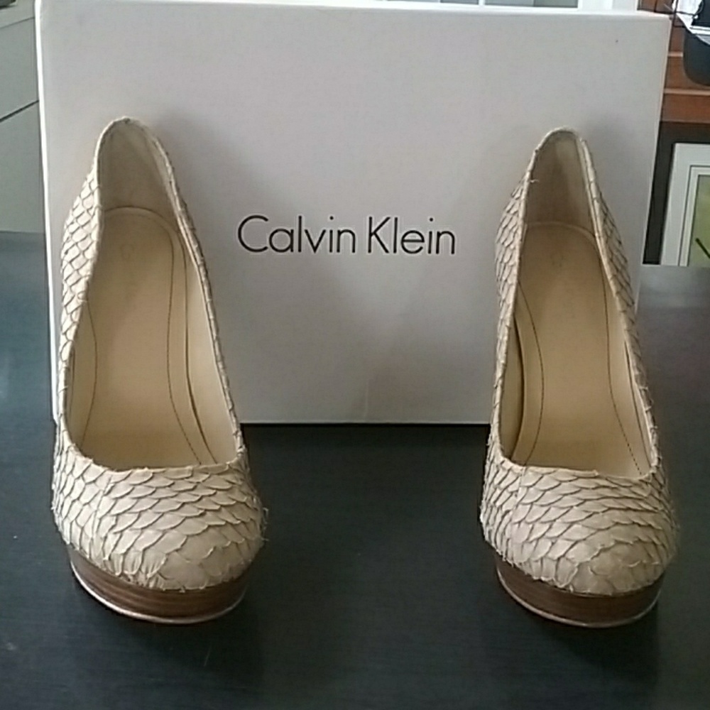 Calvin Klein platform heels